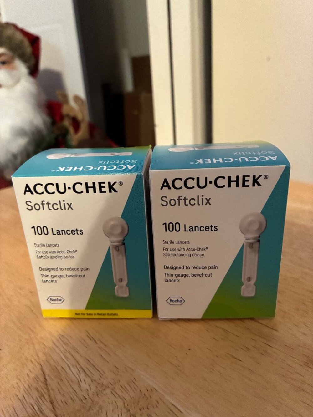 2 ACCU-CHEK 100 PER BOX AND 2 BOXES